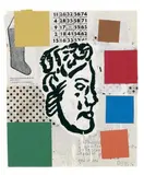 Donald Baechler, Abstract Composition with Greek Head # 4