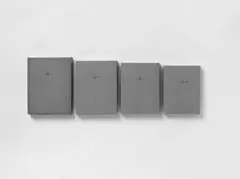 Fig. A by Marcel Broodthaers, 4 bedruckte Kartonschachteln von, sold Dec 2004
