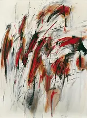 Nr. 12/63 by Peter Brüning, Öl und Farbkreiden auf Leinwand, sold Dec 2004