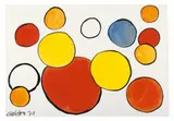 Alexander Calder, Ohne Titel, Um 1970, Farblithografie auf Velin