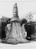 Christo, Wrapped Monument to Leonardo, Project for Piazza della Scala, Milan
