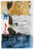 Antoni Clavé, Ohne Titel, Collage, Öl, Gouache, Kreiden u.a. auf chamoisfarbenem Papier