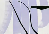 P 40 - 1975 H 45 by Hans Hartung, Acryl auf festem elfenbeinfarbenen Karton, sold Dec 2004