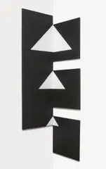 Imre Kocsis, B. XIV 75 Eckbild-Objekt, 6-teilige Leinwandarbeit: jeweils Acryl auf Leinwand