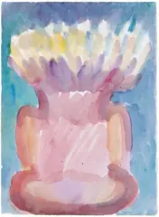 Figur by Maria Lassnig, Aquarell auf Velin, sold Dec 2004