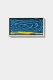 Roy Lichtenstein, Seascape (II), 1965, Farbserigrafie und blaufarbenes Rowlux®, collagiert, in Kastenrahmen mit Plexiglasscheibe