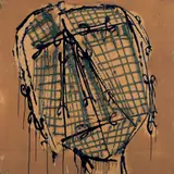 Markus Lüpertz, Parsifal ... Männer ohne Frauen, Acryl auf in mehreren Schichten aufeinander montierter Wellpappe