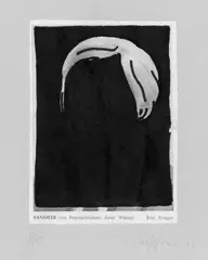 C. O. Paeffgen, Übermalung (Andy Warhol), Filzschreiber und Tusche über Zeitungspapier