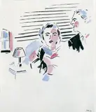 Sigmar Polke, Ohne Titel, Aquarell auf Papier