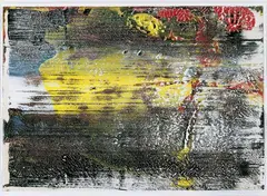 Gerhard Richter, Ohne Titel, Öl auf chamoisfarbenem Halbkarton