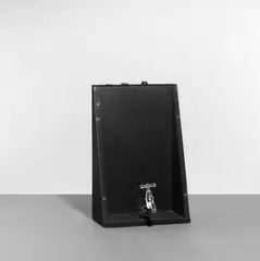 Wortfalle by Daniel Spoerri, Multiple aus Holz, Plexiglas, Wasserhahn und Münzen, sold Dec 2004