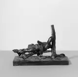 Rolf Szymanski, Kleine Figur Nr. XII: éphémère, Bronzeplastik mit dunkelbrauner Patina