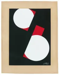 Anna Beothy-Steiner, Ohne Titel, Gouache auf Karton
