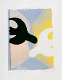 Georges Braque, Résurrection de l'Oiseau, Original-Farblithographie auf gelblichem Rives-Velin