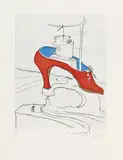 Après 50 Ans de Surréalisme by Salvador Dalí, 12 Radierungen (Kaltnadel), schablonen-koloriert, auf Rives-Velin. Einzeln signiert. Exemplar 11/195 der französischen A, sold Dec 2004
