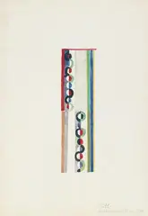 Robert Delaunay, No. 11, Aquarell auf elfenbeinfarbenem Zeichenpapier