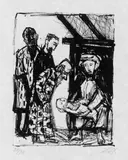 Otto Dix, Matthäus Evangelium, Mit 37 Original-Lithographien auf gelblichem Japon nacré. Jeweils signiert und numeriert. Im Druckvermerk zusätzlich signiert. Exemplar 20/30. Lose in Orig.-Halbleinenmappe (mit minimalen Altersspuren)