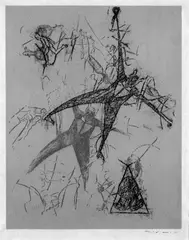 Ohne Titel by Max Ernst, Original-Farblithographie, sold Dec 2004