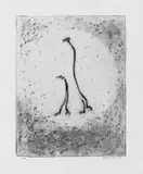 Max Ernst, Aus: Patrick Waldberg, Aux petites agneaux, Original-Farblithographie auf Velin