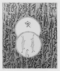 Ohne Titel by Max Ernst, Original-Farblithographie auf Velin, sold Dec 2004