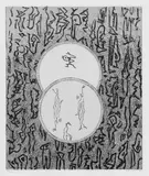 Max Ernst, Ohne Titel, Original-Farblithographie auf Velin