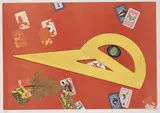 Max Ernst, Affiche pour Trésors du Surréalisme, Farbige Fotolithographie nach einer 1968 entstandenen Collage. Auf Velin