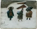 Léonard-Tsuguharu Foujita, Paysage de neige, à Akita