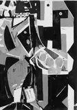 Lakai I (Purgatorium I) by HAP Grieshaber, Original-Farbholzschnitt auf schwerem Velin, sold Dec 2004