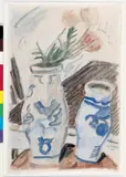 Stilleben by Erich Heckel, Aquarell über Bleistiftzeichnung auf handgeschöpftem Büttenpapier, sold Dec 2004