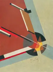 El Lissitzky, Ohne Titel (Proun), Öl auf Karton