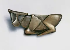 Liegendes Kalb by Ewald Mataré, Bronzeplastik, sold Dec 2004