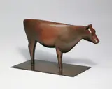 Stehende Kuh "Windkuh" by Ewald Mataré, Bronzeplastik. Höhe 18,3 cm, auf eine dünne Plinthe (, sold Dec 2004