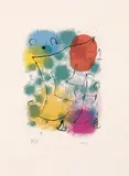 Hommage à Rimbaud by Joan Miró, Original-Farblithographie auf gelblichem Japan, sold Dec 2004