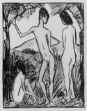 Otto Mueller, Stehender Knabe und zwei Mädchen 2