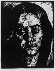Ada by Emil Nolde, Original-Holzschnitt auf gräulichem Velin, sold Dec 2004