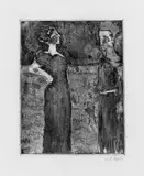 Emil Nolde, Die Herrin, Original-Radierung (Ätzung und Aquatinta) auf schwerem genarbten Van Gelder-Velin