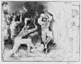 Pablo Picasso, La Dance des Faunes, Original-Lithographie auf Arches-Velin