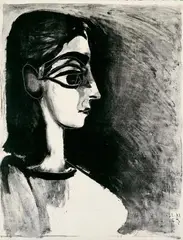 Buste de Profil by Pablo Picasso, Original-Lithographie auf Velin, sold Dec 2004