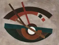 Alexander Rodtschenko, Ohne Titel, Gouache auf faserhaltigem Papier, auf Karton aufgezogen