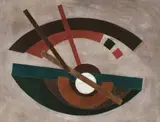 Alexander Rodtschenko, Ohne Titel, Gouache auf faserhaltigem Papier, auf Karton aufgezogen