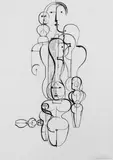 Oskar Schlemmer, Konzentrische Gruppe (Figurenplan K 1)