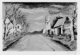 Maurice de Vlaminck, La Route, Original-Farblithographie auf Velin