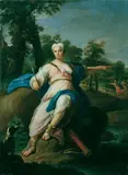Italian School, DIANA UND IHRE NYMPHEN.