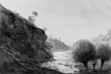 Ernst Ferdinand Oehme, SÄCHSISCHE FLUSSLANDSCHAFT.