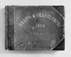 Guillermo (Wilhelm) Kahlo, Mexico & Chapultepec, Album mit 49 Vintages, Gelatinesilberabzügen und 2 Panoramaphotographien, bestehend aus je 2 mittig zusammenmontierten Vintages, Gelatinesilberabzügen. Die Photographien jeweils ca