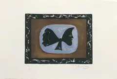 Urania II by Georges Braque, Original-Farblithographie mit Aquatina auf Rives-Velin, sold Jun 2004