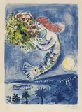 Marc Chagall, Die Bucht der Engel, Original-Farblithographie auf Arches-Velin