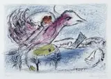 Marc Chagall, Die Bucht, Original-Farblithographie auf Arches-Velin