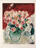 Marc Chagall, Der Strauss, 1955, Farblithografie auf festem Velin