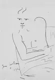 Jean Cocteau, Männliches Brustbild
